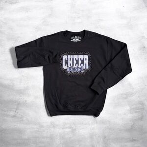 Cheer Mom Rhinestone Crewneck Sweatshirt